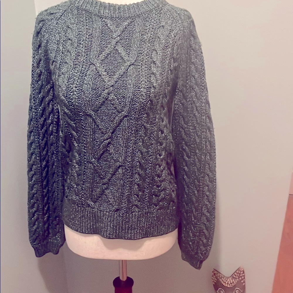 Abercrombie & Fitch Women's Cable Knit Sweater - Dark Green